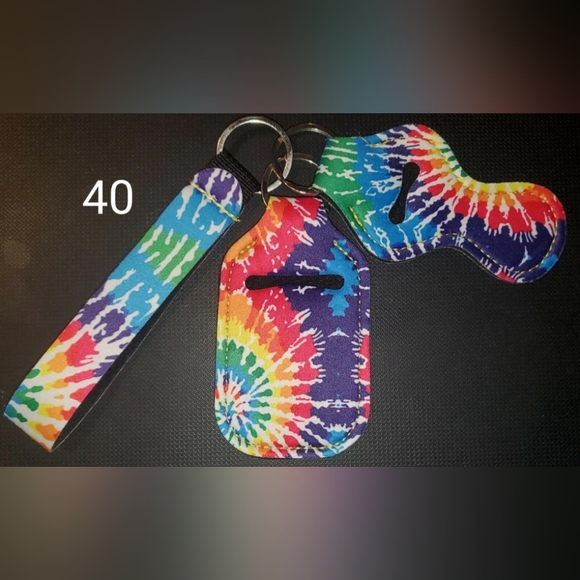 Lot Of 66 SETS!! Keychain Wristlet, Chapstick and Sanitizer Holder - Picture 4 of 4